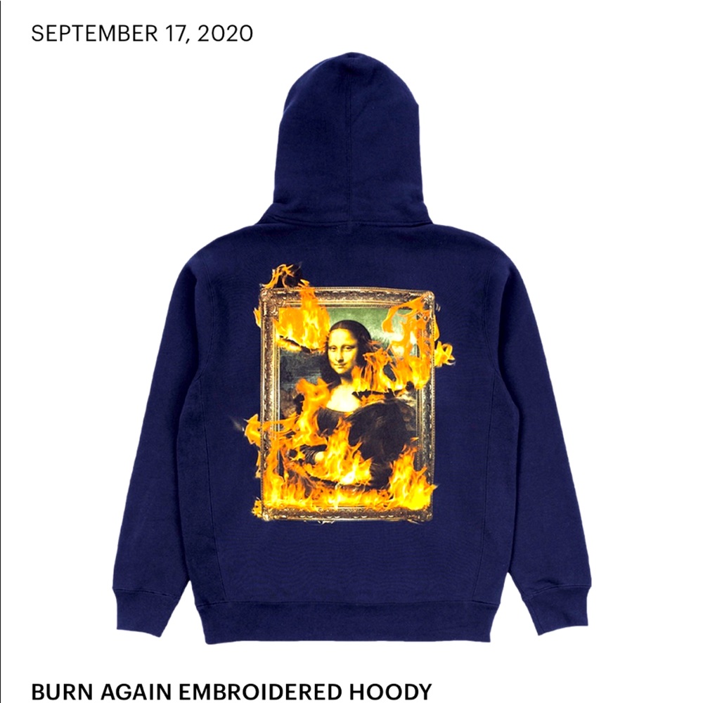 Pleasures Burn Again embroidered hoodie
